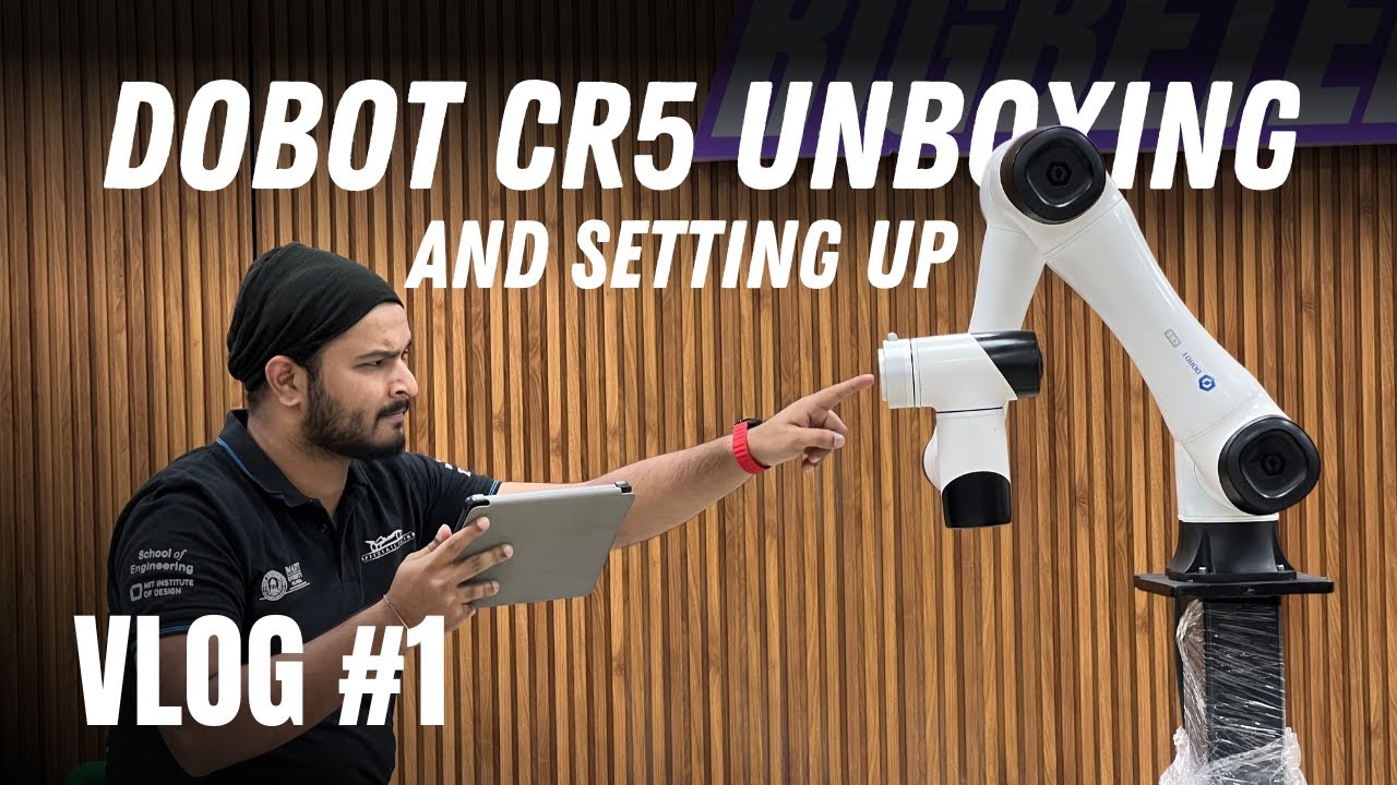 Dobot CR5 Unboxing and Setup | Better than Other Robot Arms? Exploring its Cobot Features | Vlog 01