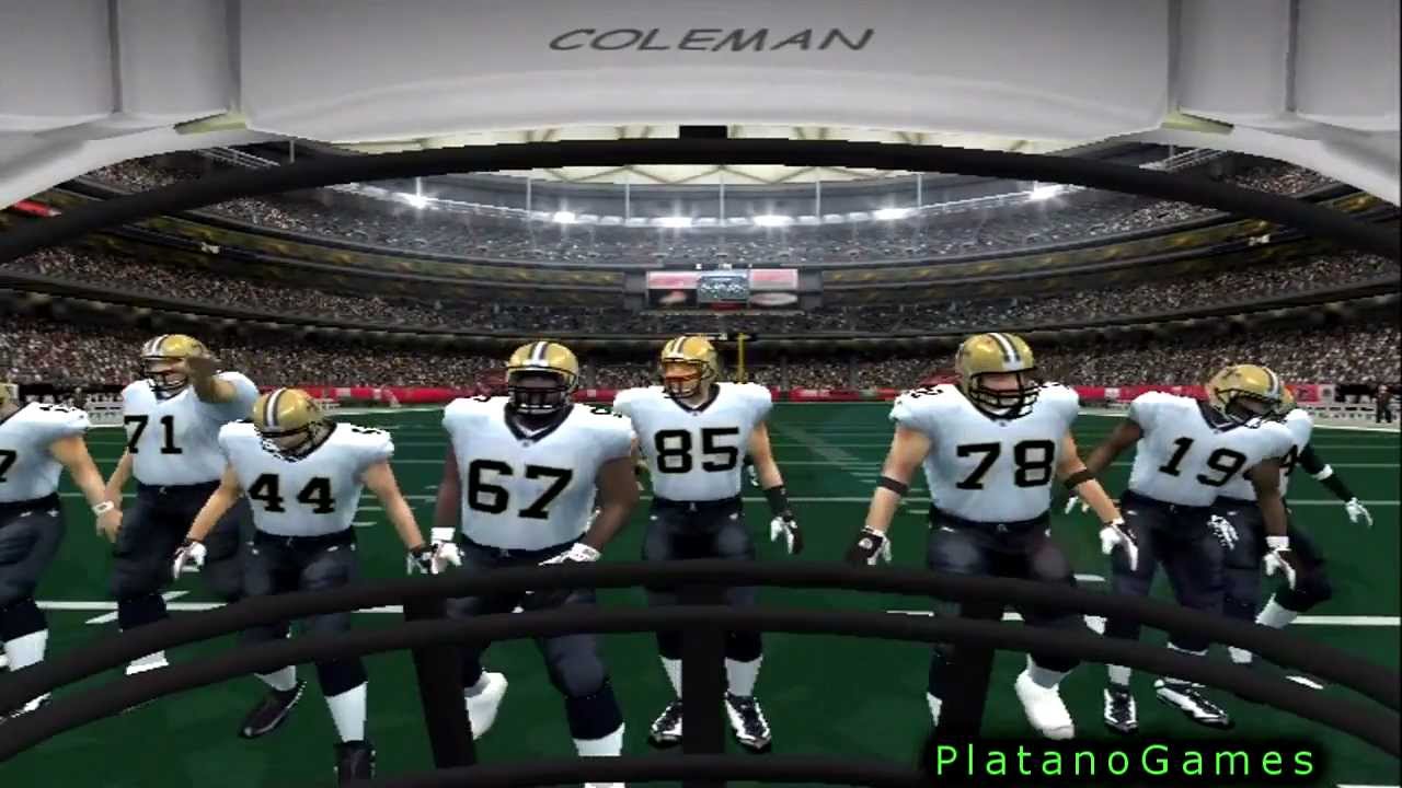 ESPN NFL 2K5 Футбол от первого лица: «Нью-Орлеан Сэйнтс» против «Атланта Фэлконс» — 1-й тайм — HD