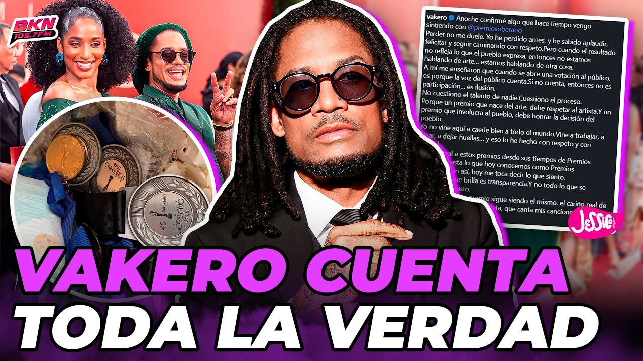 VAKERO ROMPE EL SILENCIO TRAS HUMILLACIÓN EN PREMIOS SOBERANO EN VIDEO MUSICAL DEL AÑO