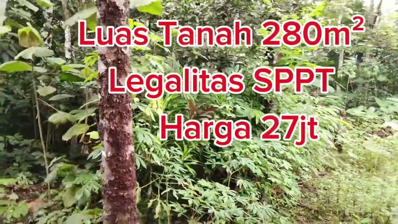 dijual tanah murah cuma 27jt