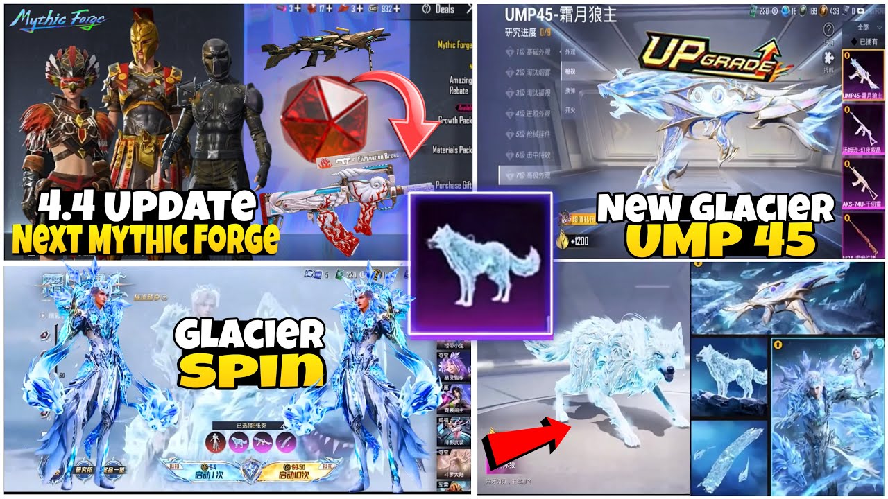 Next Mythic Forge 4.4 Update | New Glacier Crate | New UMP Glacier | New Honor Spin | PUBG | BGMI 