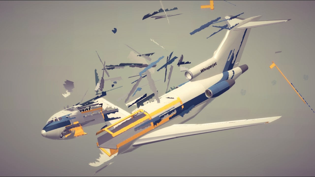 Harsh Airplane crashes & Emergency | Besiege 1 |