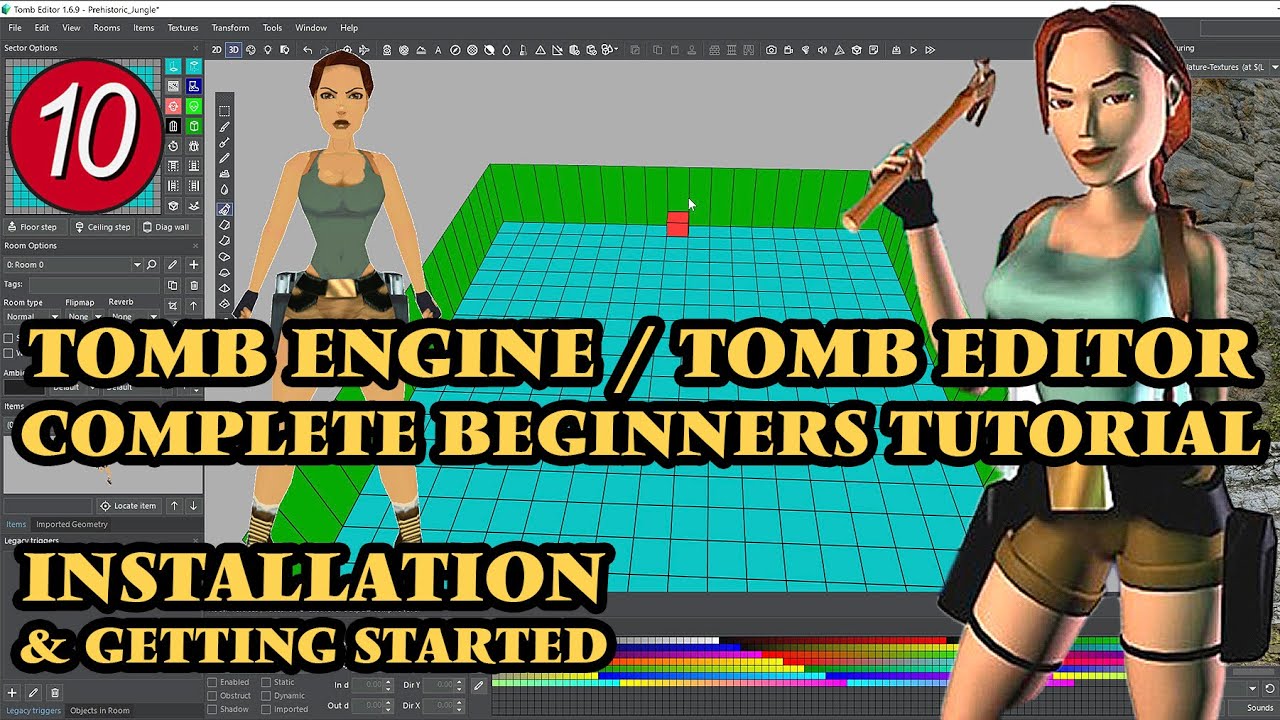 Installation/Getting Started - TOMB ENGINE Beginners Tutorial: Build custom TOMB RAIDER Levels