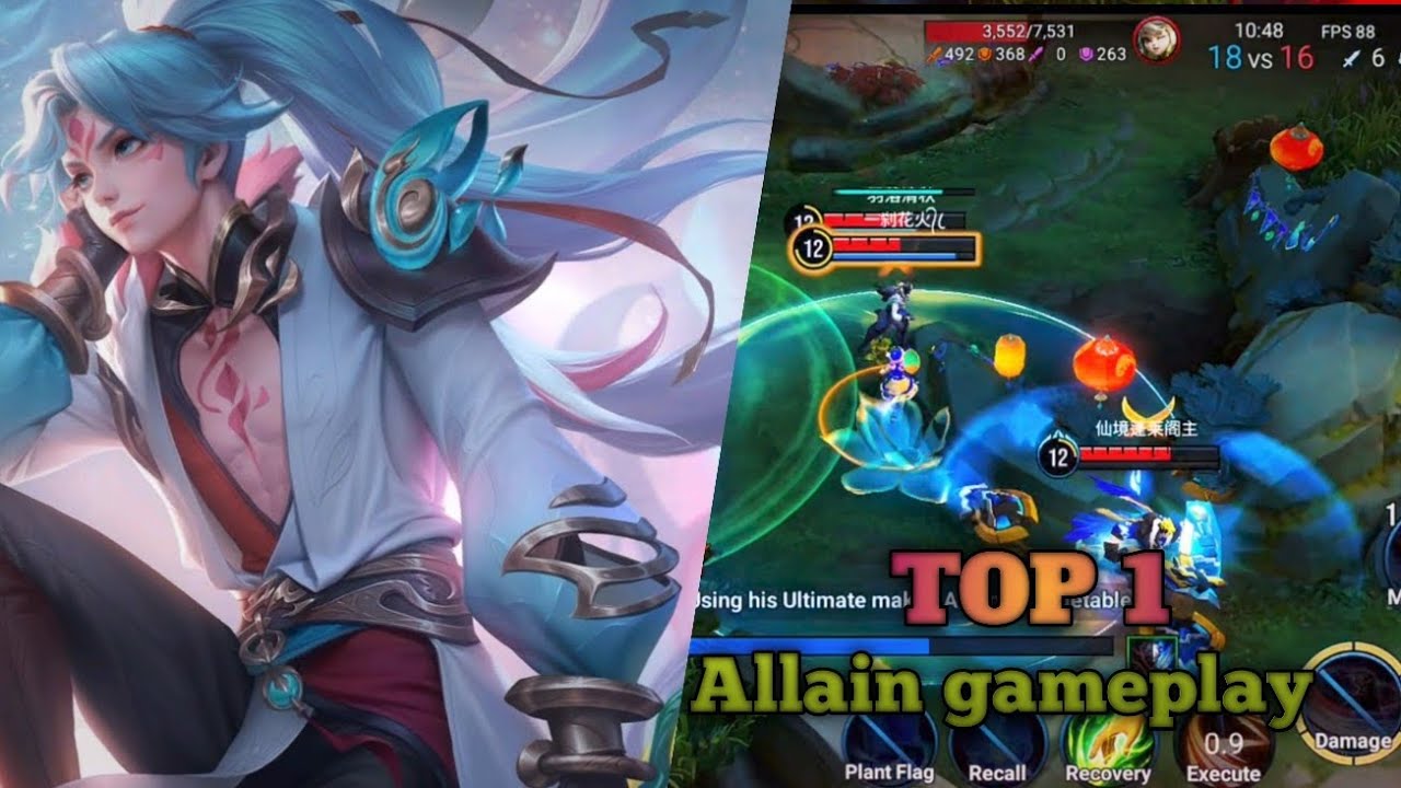 TOP ALLAIN GAMEPLAY | Grandmaster 150+ star | new build of pro allain