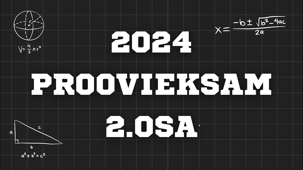 Matemaatika Proovieksam 2. osa