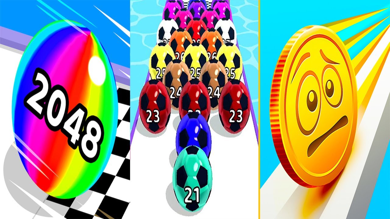 Ball Run 2048 VS Marble Run 3D VS Coin Rush - All Levels Gameplay Android iOS Ep 1