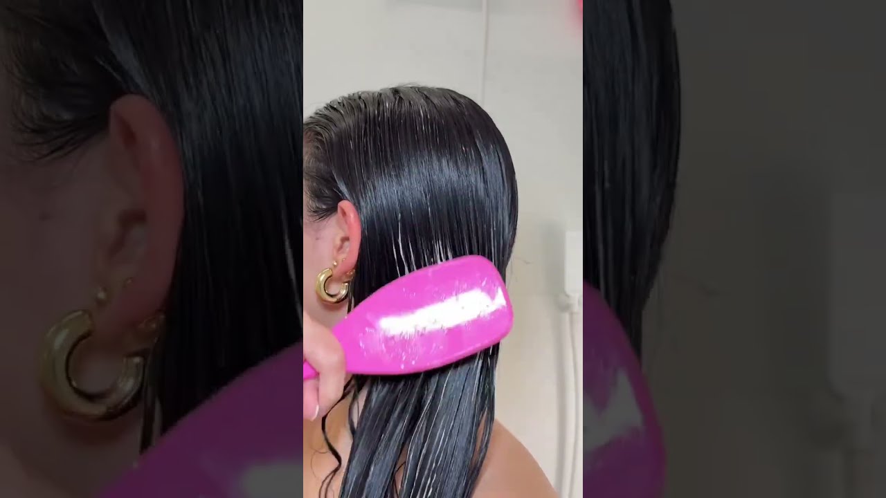 Rotina Do Cabelo Restaurados E Sem Danos 🧖&zwj;♀️💌 #shorts