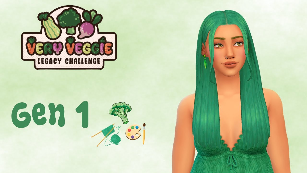 I started the Very Veggie Legacy Challenge by Lilsimsie 🥦 #1