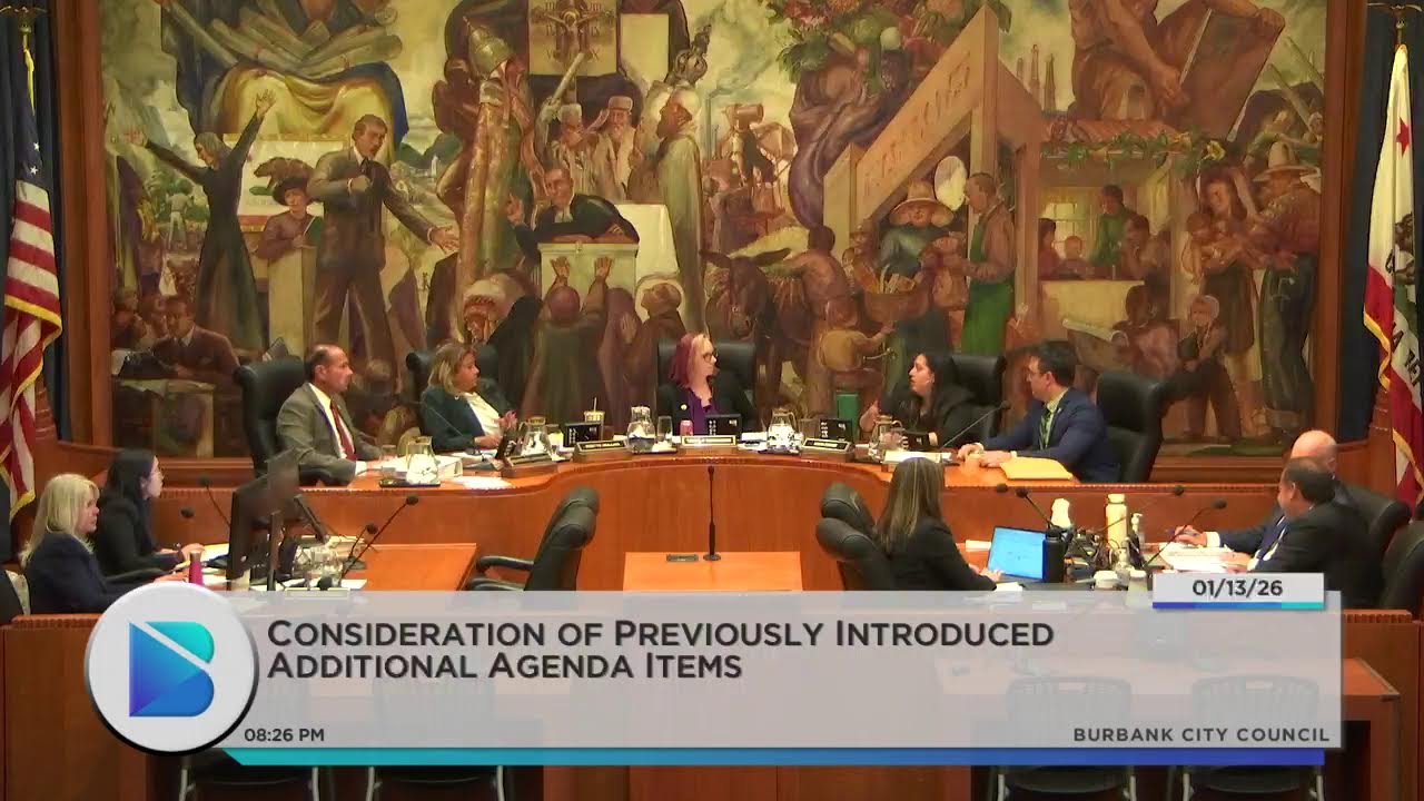 Burbank City Council Meeting - January 13, 2026