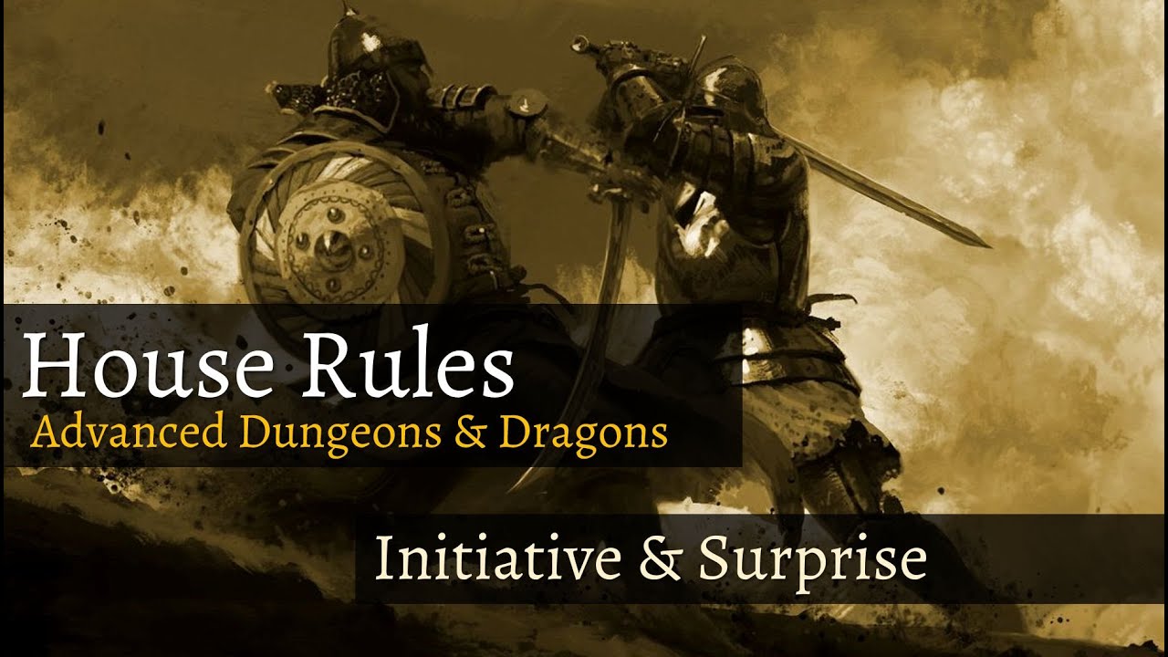 AD&D House Rules - Initiative, Surprise, Facing Direction, & Adjacency