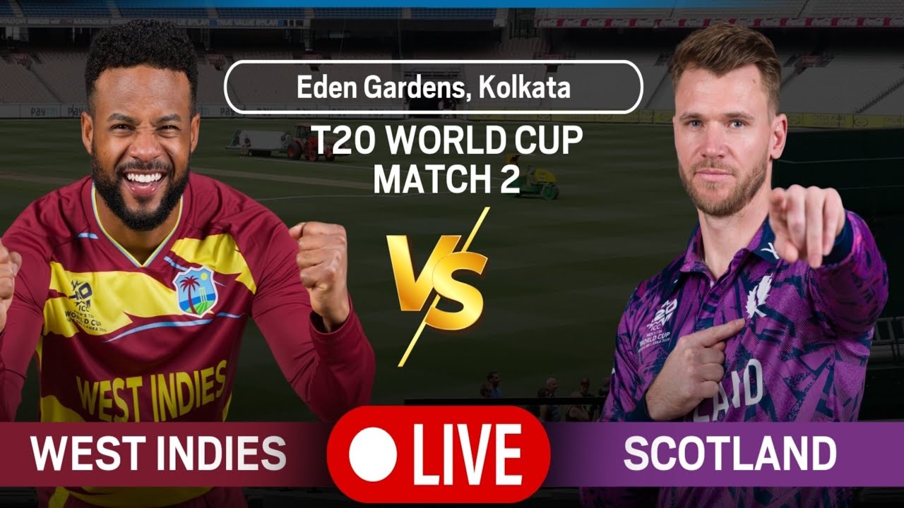 ICC World Cup 2026 | WI vs Scotland Live Match Today | West Indies vs SCO Full Match Action🇯🇲🏴󠁧󠁢󠁳󠁣󠁴󠁿