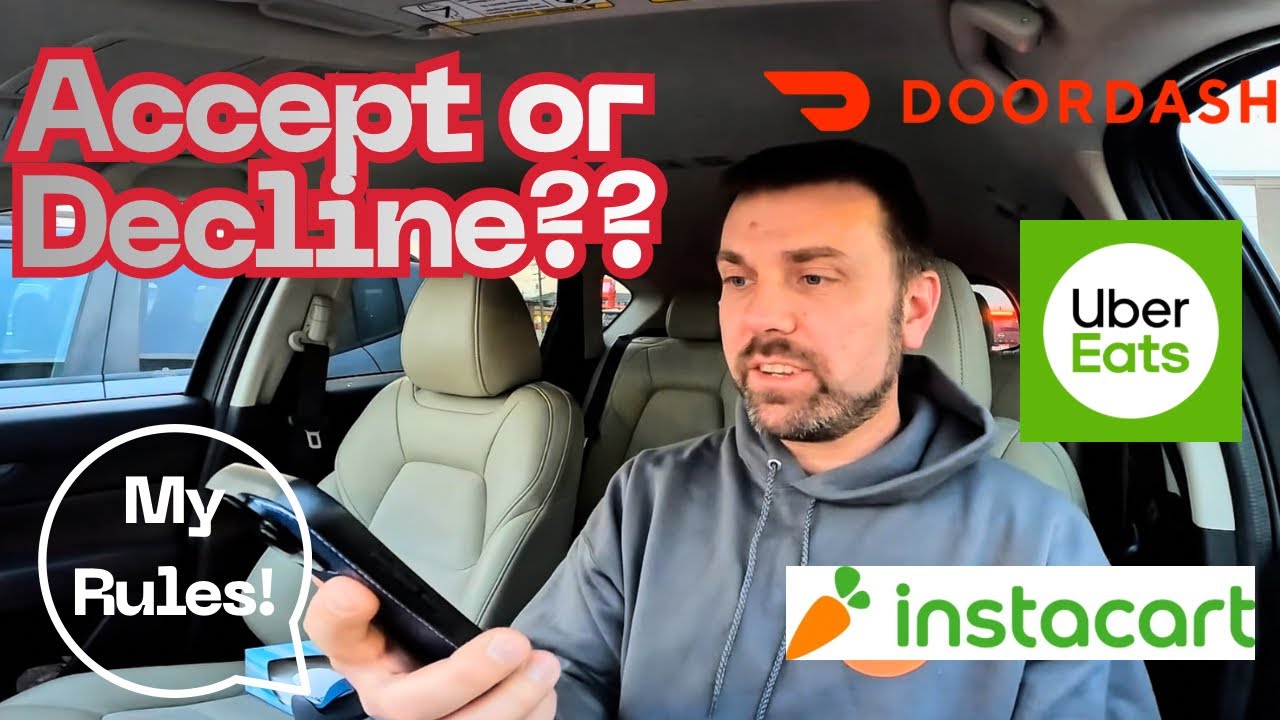 What I Take vs Decline — Instacart, DoorDash, Uber Eats