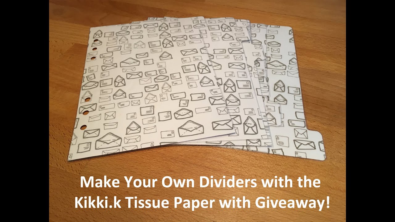 Make Your Own Dividers with the Kikki.k Tissue Paper ***GIVEAWAY CLOSED***