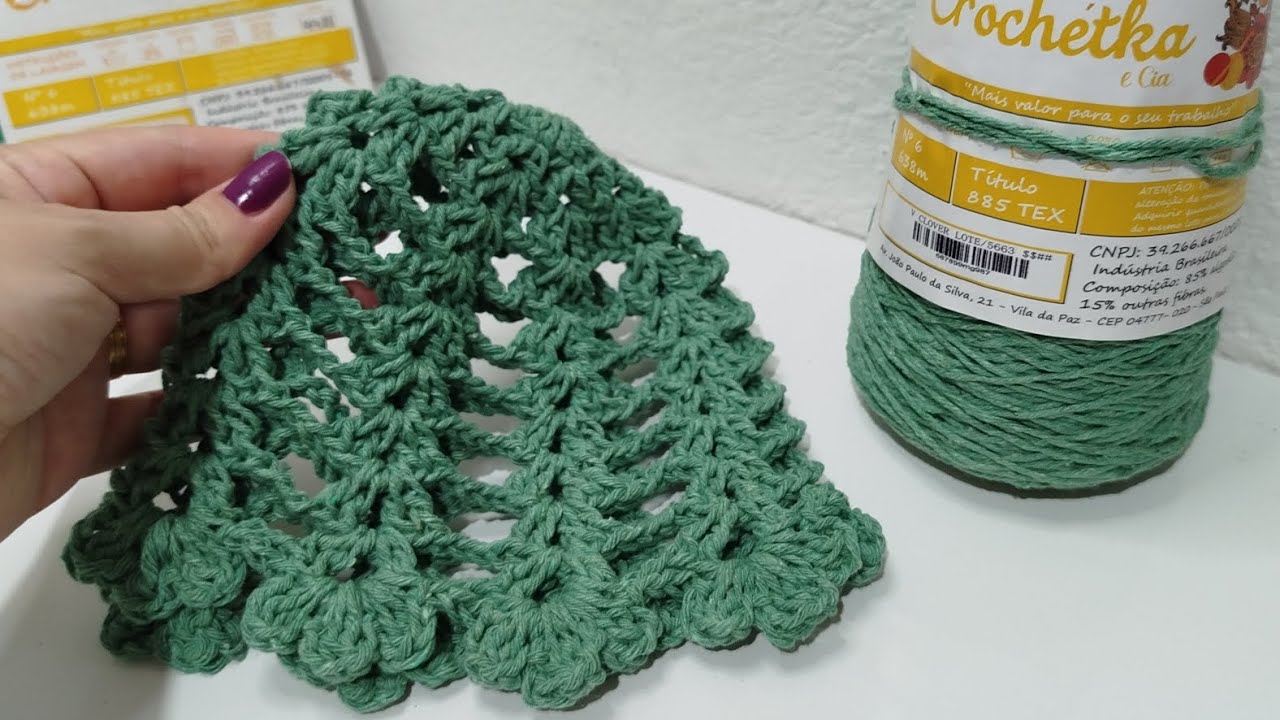 Headpiece em crochê Flores tendência/touca de crochê passo a passo @ModaCombarbante 