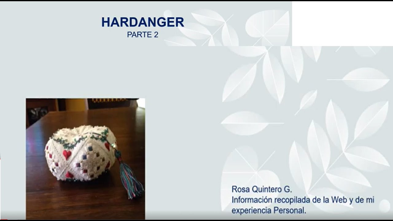 Flosstube 03  Bordado  Hardanger. Materiales. Parte 2