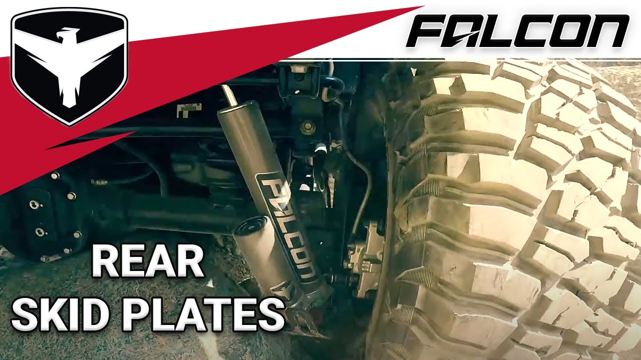 Falcon Shocks: JK Rear Shock Skid Plate