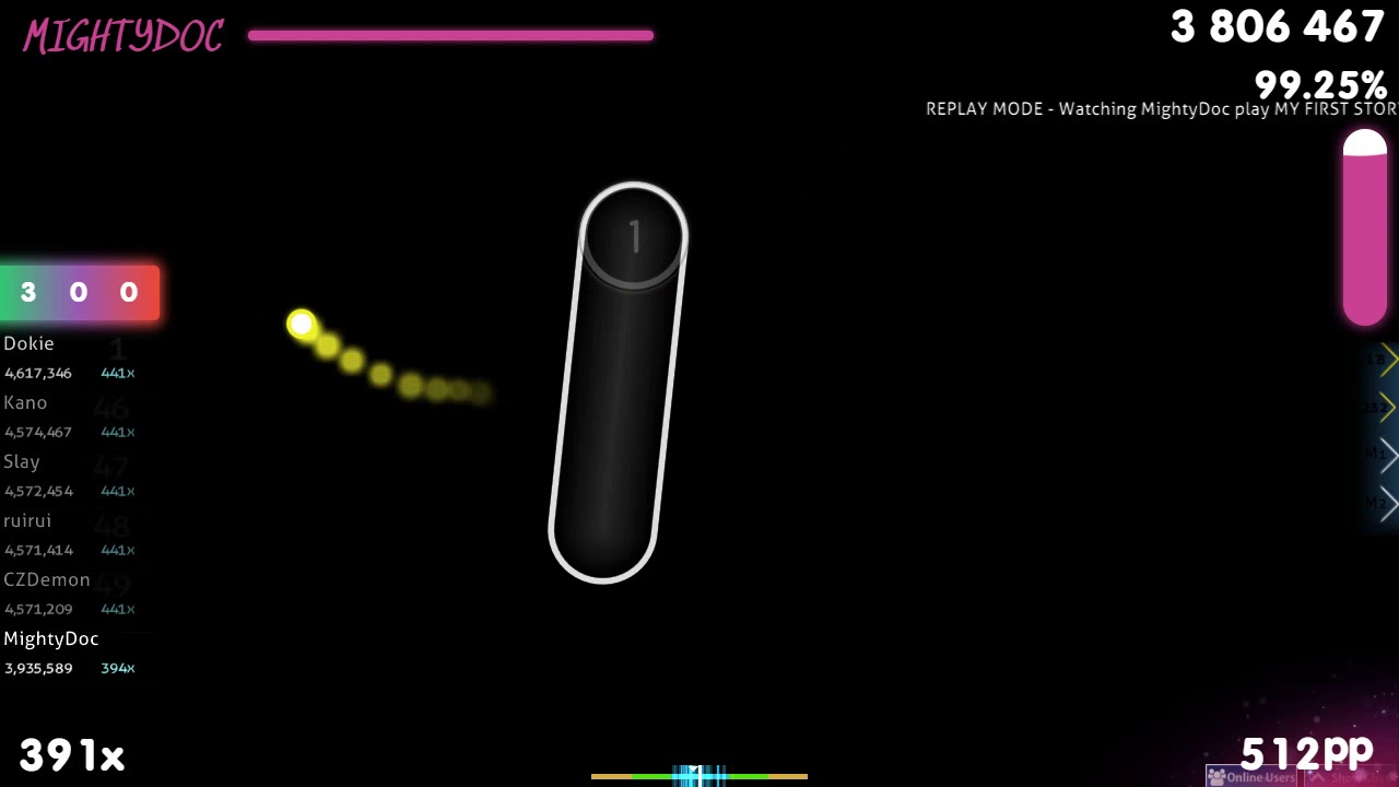 MightyDoc | MY FIRST STORY - Second Limit [Extra] 1st +HDDT FC 99.33% {#1 526pp FC} - osu!