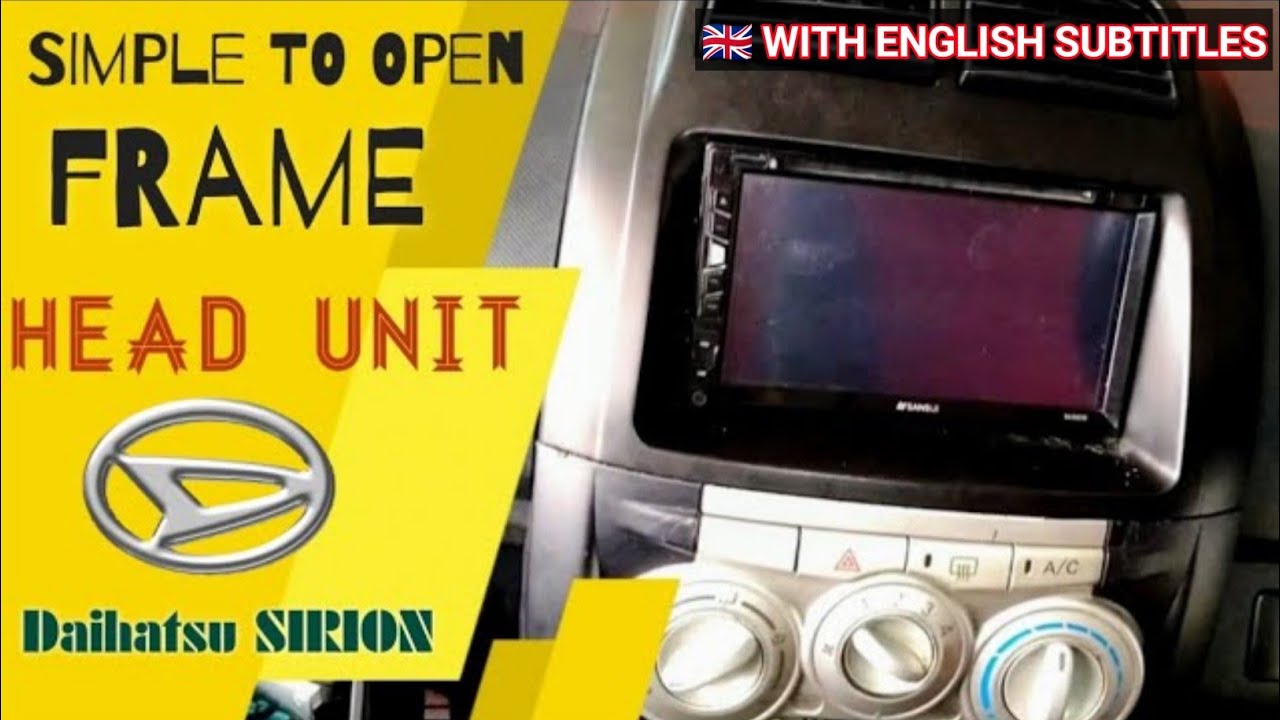 Как открыть головное устройство - Daihatsu Sirion