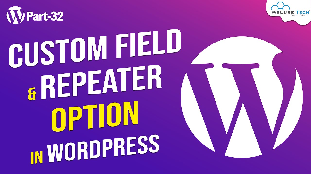 How to Create Field and Repeater Option in WordPress | WordPress Theme Development