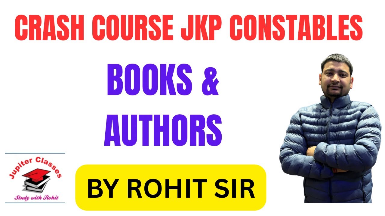 BOOKS & AUTHORS BY ROHIT SIR II JKP CONSTABLE #jkpconstable 