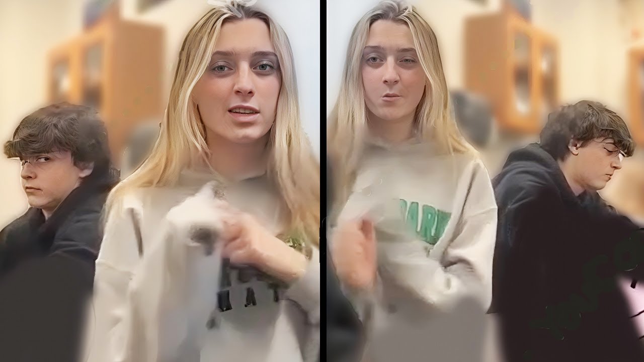 Мужчина игнорирует девушку из TikTok, которая стремится привлечь к себе внимание...