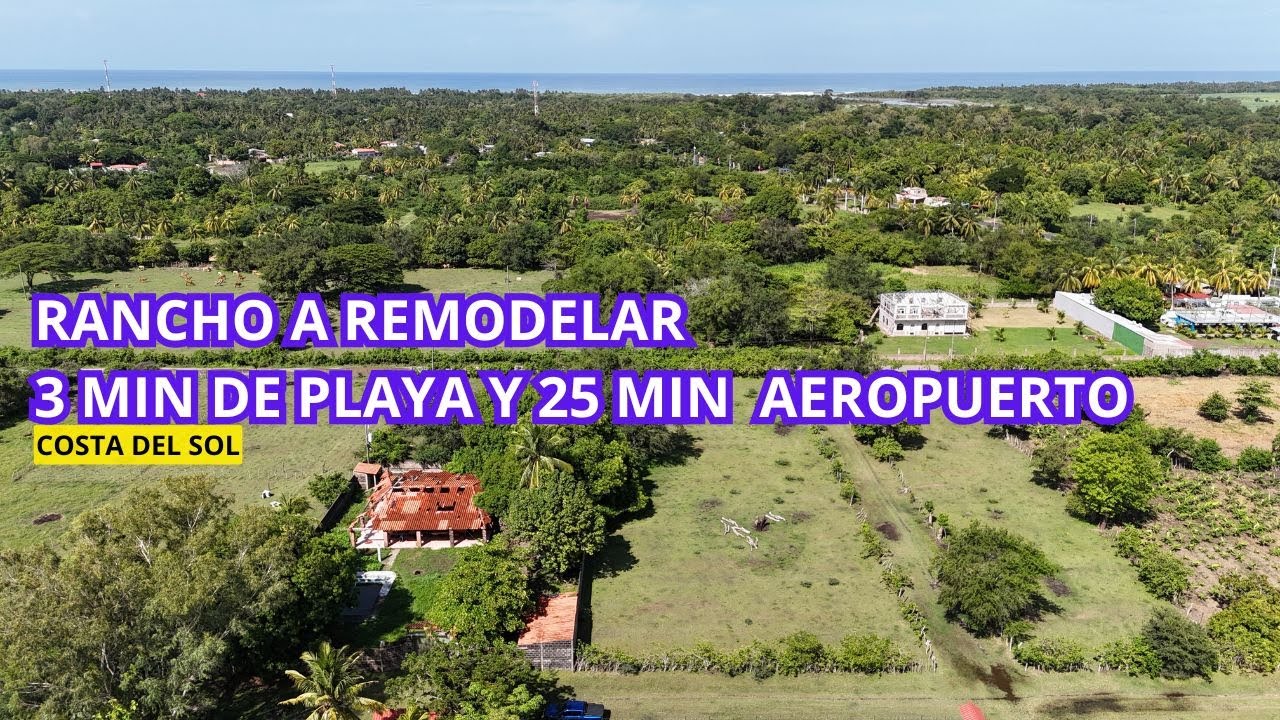 RANCHO A REMODELAR COSTA DEL SOL/PLAYA SAN MARCELINO/$170,000/WSAPP: +1 (938) 444 0707 Y 7281 1727