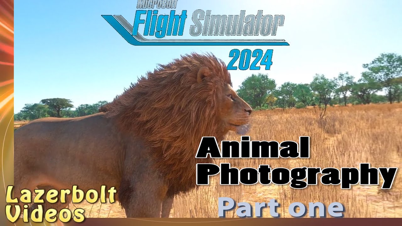 Every Animal in MSFS 2024 Part 1 - Lions Zebras Hippos Giraffes African Buffalo Joby S4 VR Lazerbolt