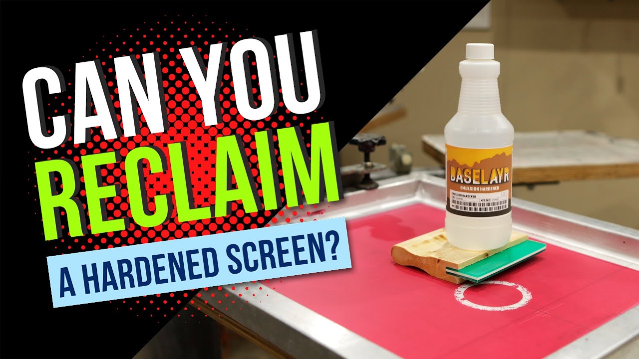 Can you reclaim a hardened screen?