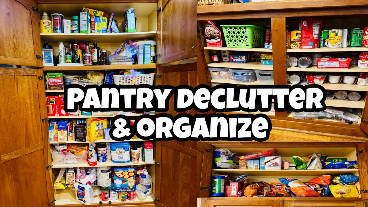 KITCHEN PANTRY DECLUTTER & ORGANIZE / Rainy days call for a clean up of the pantry 