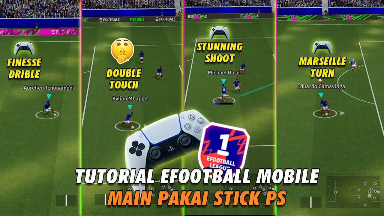 TUTORIAL BERMAIN EFOOTBALL MOBILE MENGGUNAKAN CONTROLLER (STIK PS & GAMEPAD) 😱 eFootball 2026 Mobile