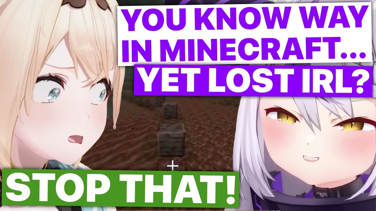 Laplus Teases Iroha For Getting Lost IRL But Not In Minecraft (Watame, AZKi / Hololive) [Eng Subs]