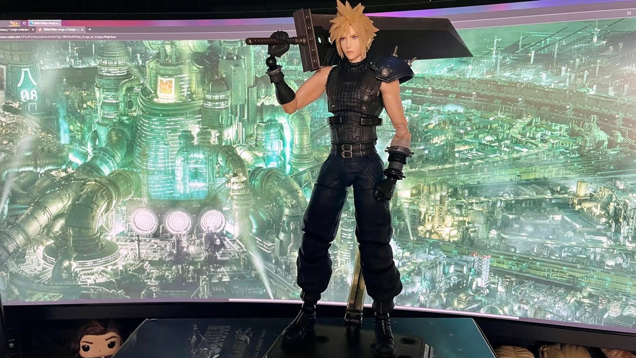 UNBOXING FINAL FANTASY VII CLOUD VERSION 2  [PLAY ARTS KAI knockoff/bootleg] (NO AUDIO COMMENTARY)