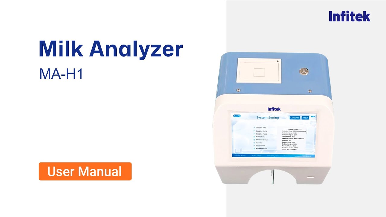 Operation Video | Milk Analyzer MA-H1&mdash;Infitek