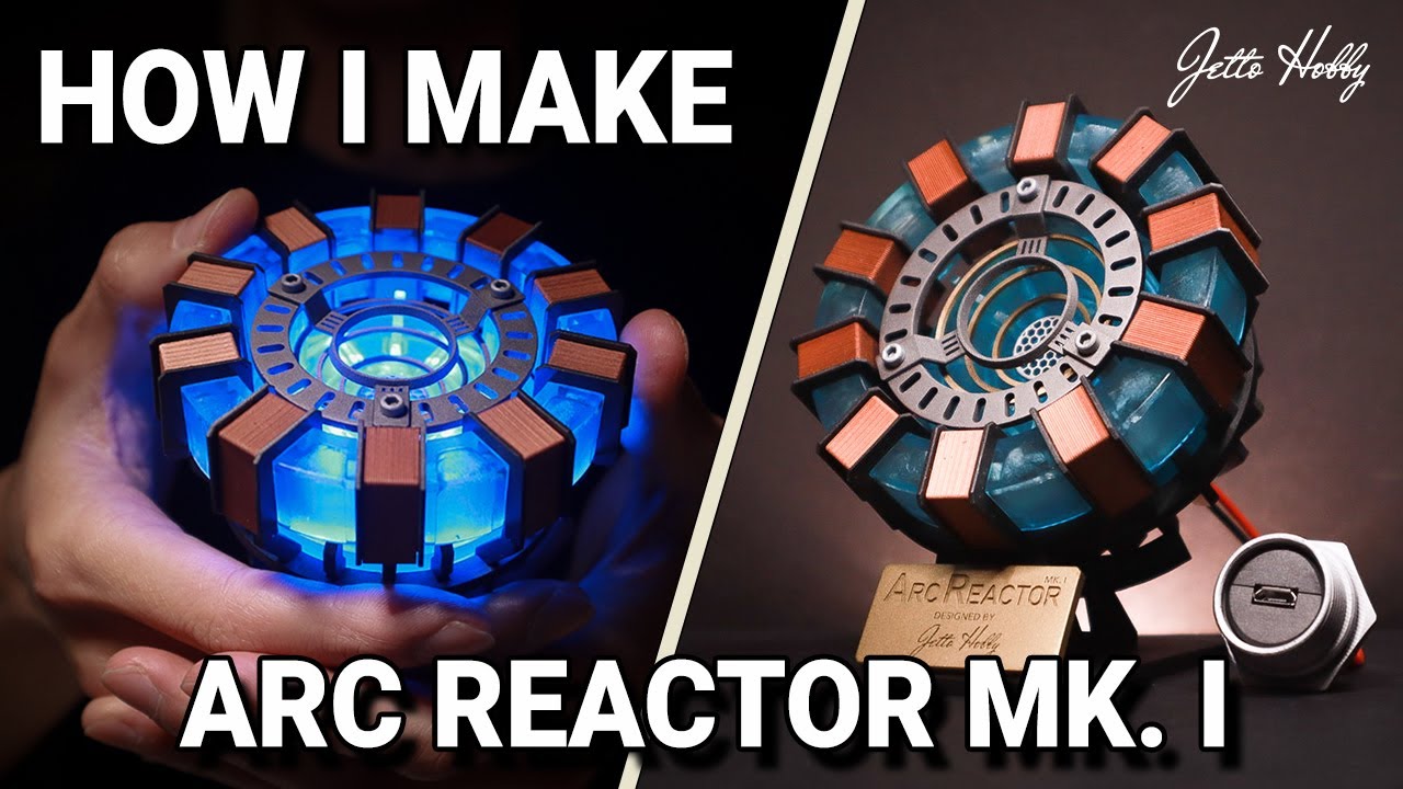 HOW I DESIGNED THE ARC REACTOR MK. I | Fully 3D Printed Model Kit with USB powered LED setup