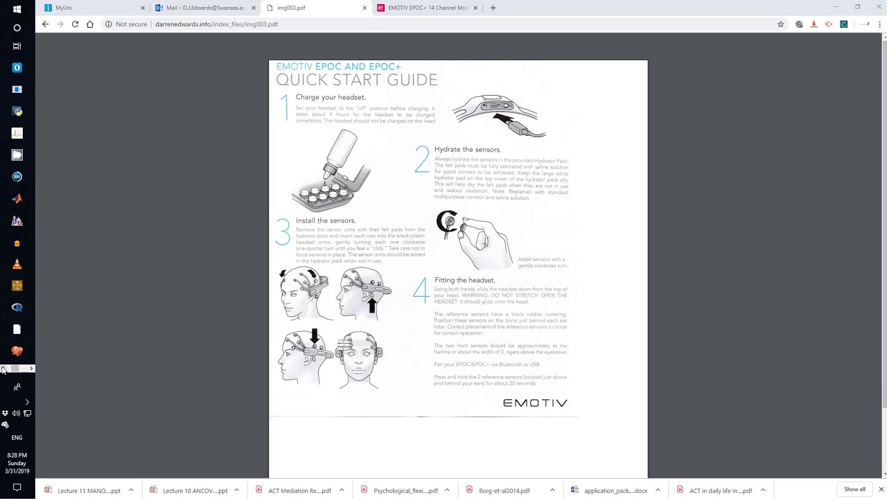 EMOTIV EPOC software - part 2 (EMOTIV series)