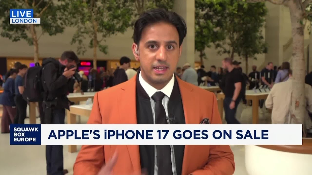 Первые реакции на появление iPhone 17 в Лондоне