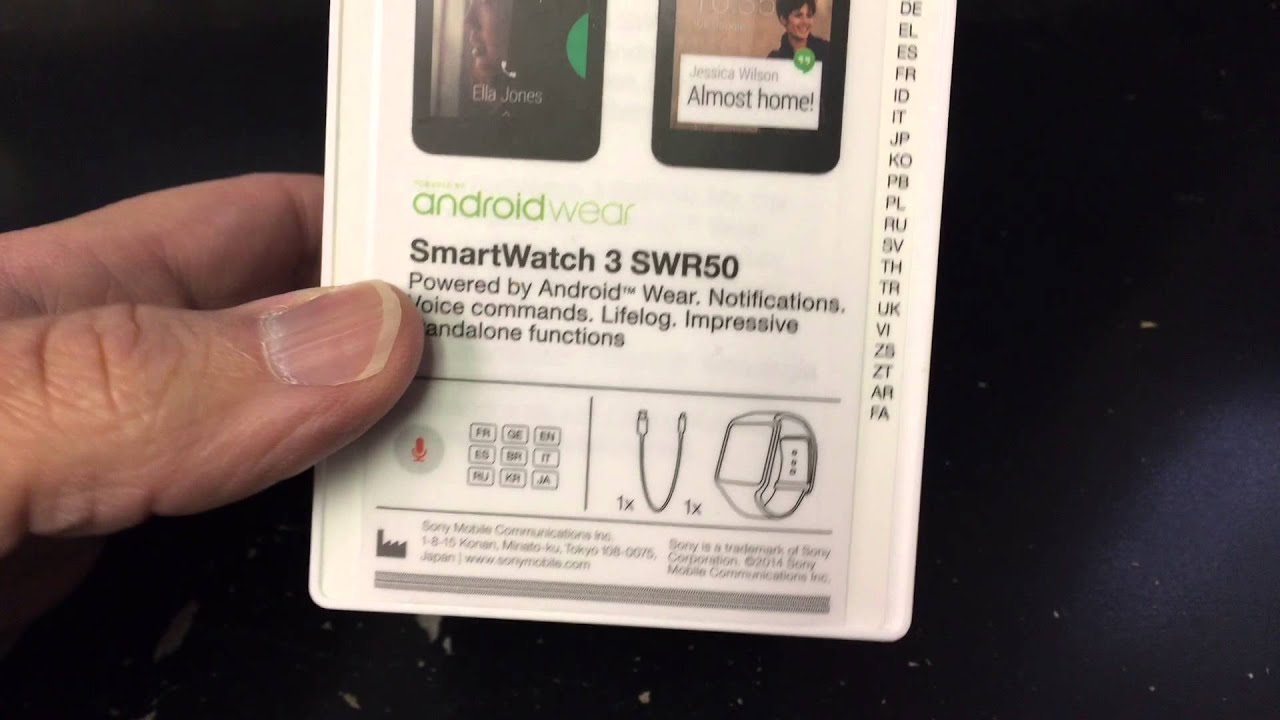 SONY SMART WATCH 3 SWR50 Unboxing Video &ndash; in Stock at www.welectronics.com