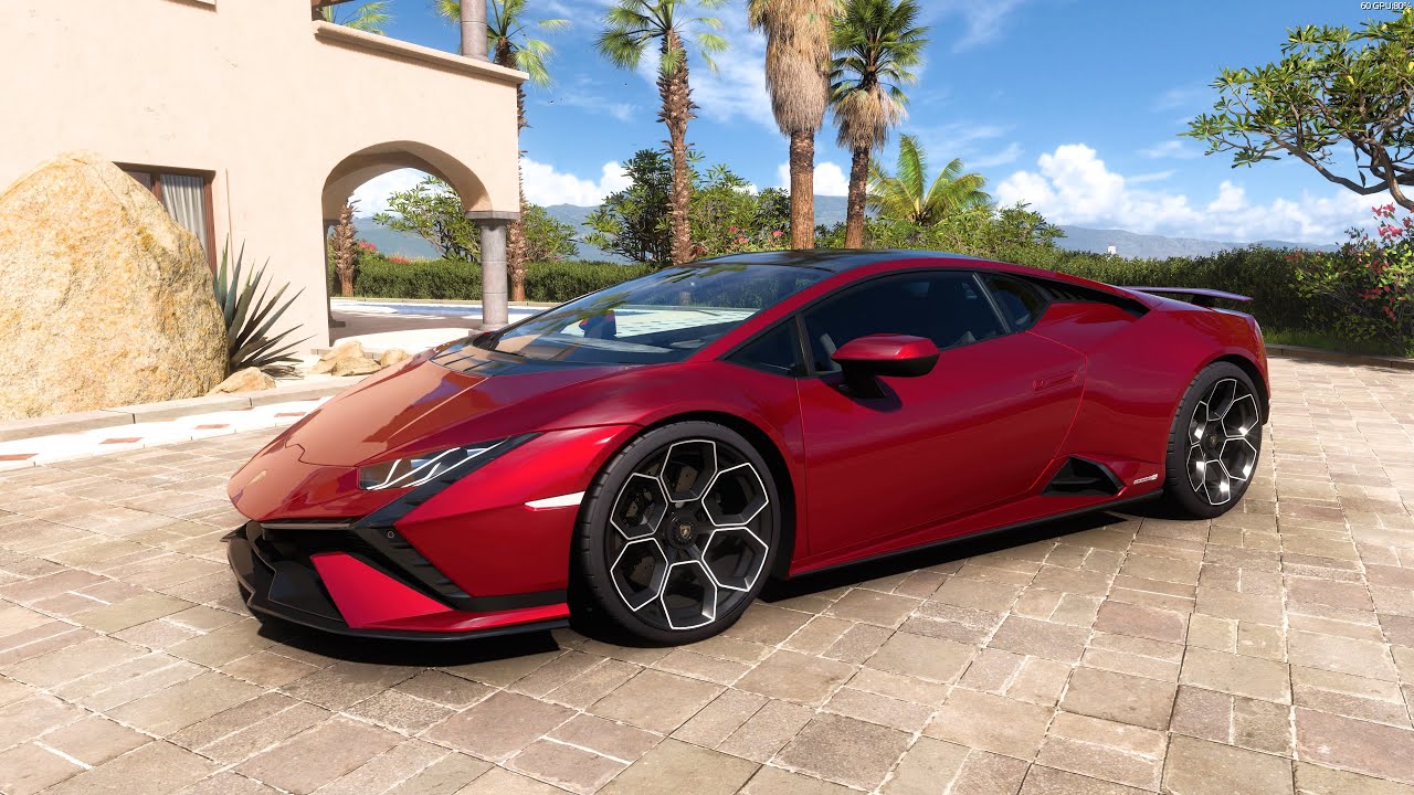 Forza Horizon 5 . Lamborghini Huracán Tecnica 2022 . Car Show Speed Jump Crash Test Drive .