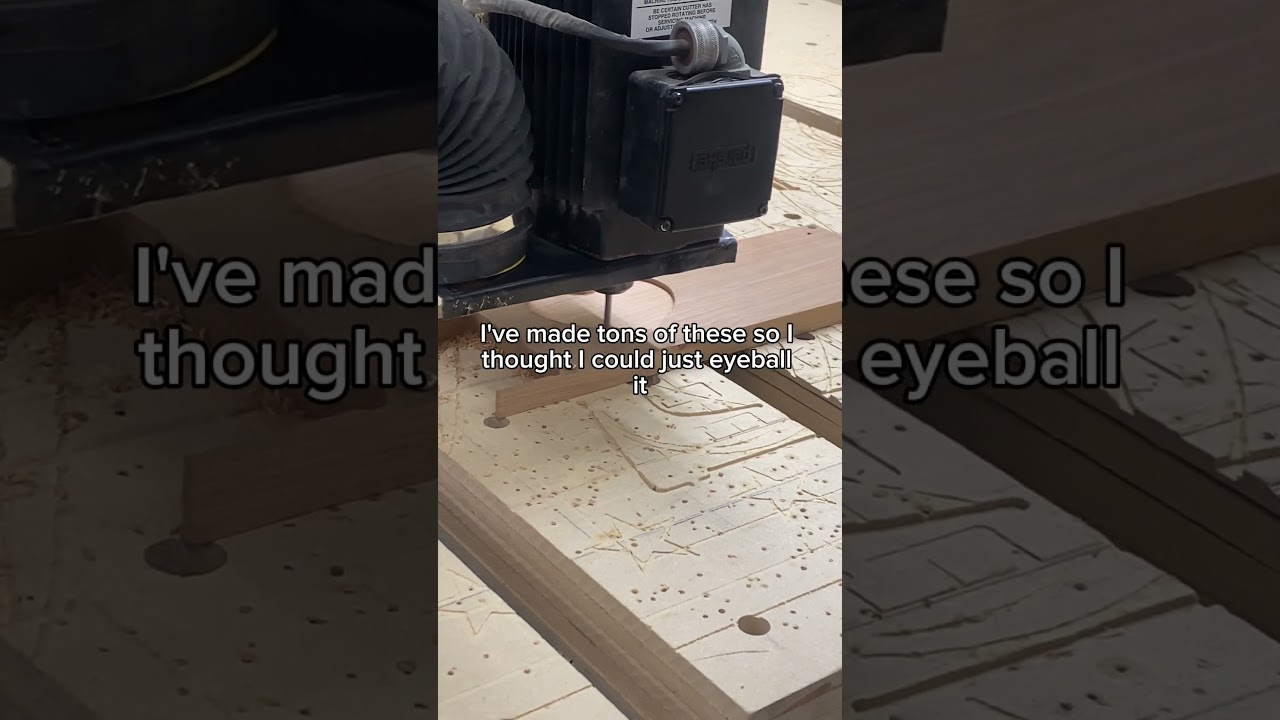 One Mistake DESTROYED my whole project! #CNC #shorts #woodworking