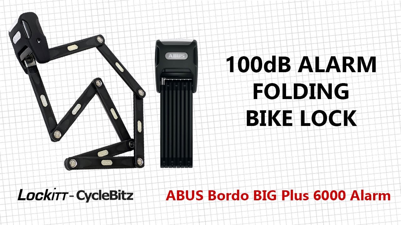 (L14) ABUS 6000 Bordo BIG Plus Alarm Folding Link Lock