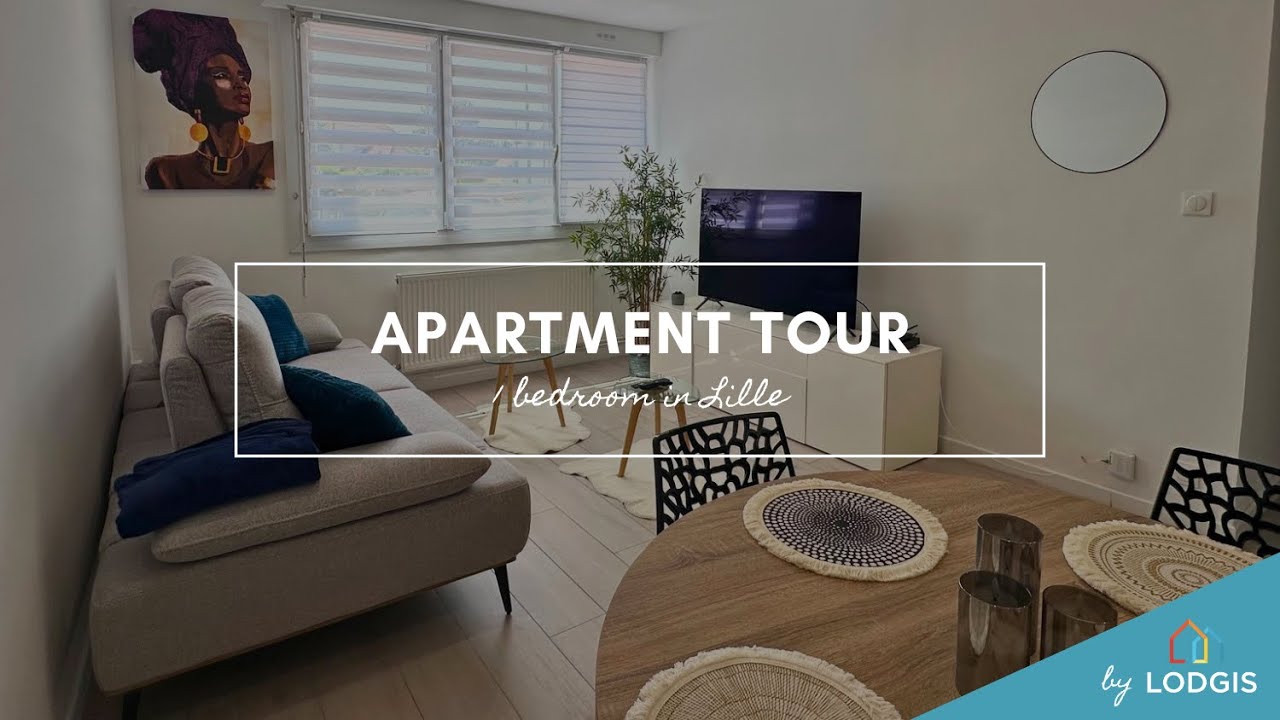 ✅ Location meublée à Grand Lille (Lomme)✨ 2 pièces (56m²) en vidéo 🔎 Réf. 2I126148