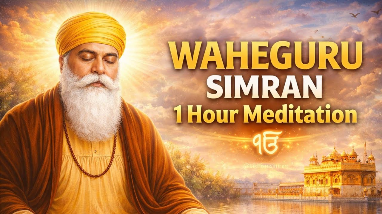 Waheguru Simran Abheyas | Meditation Relaxing Music | ਵਾਹਿਗੁਰੂ ਸਿਮਰਨ | #Waheguru Livev 2 Feb