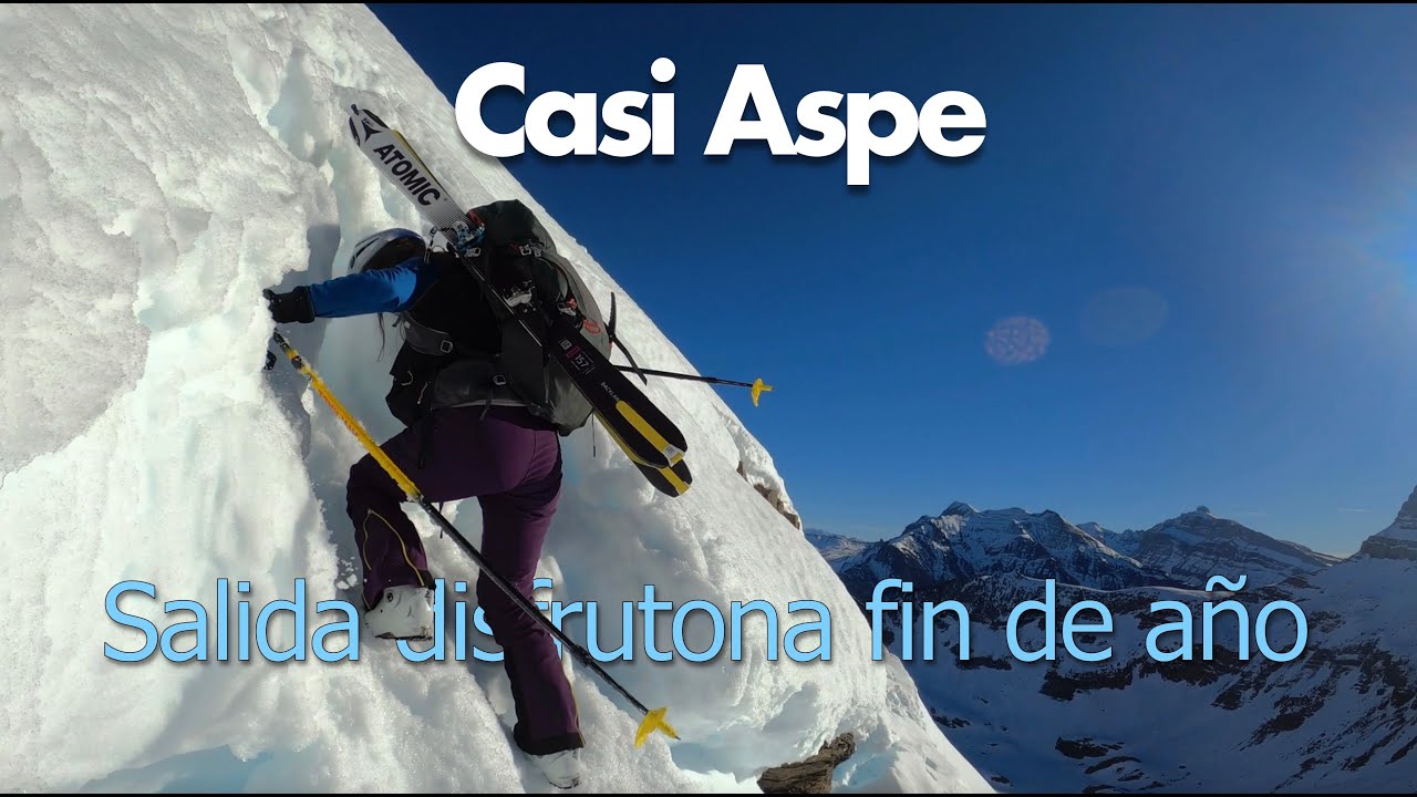 Casi Pico Aspe, por el corredor norte: Salida disfrutona fin de año