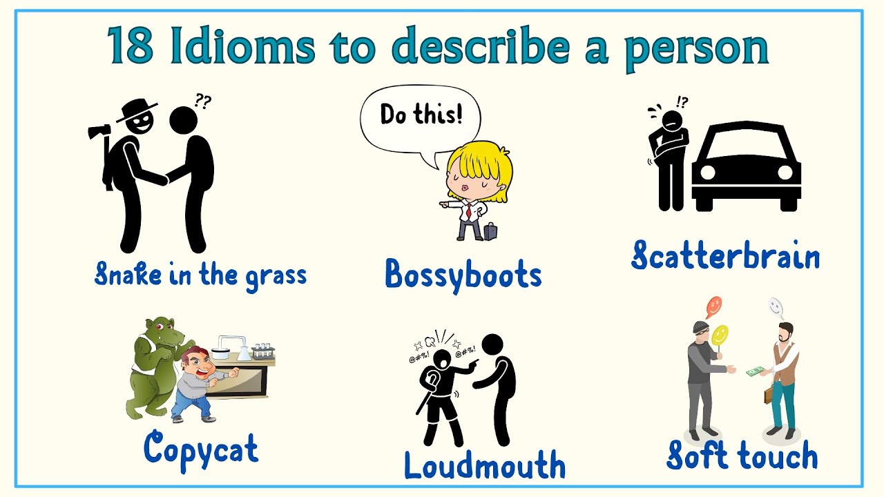 Lesson 89:   Super useful Idioms about a Person | Common English words #idioms
