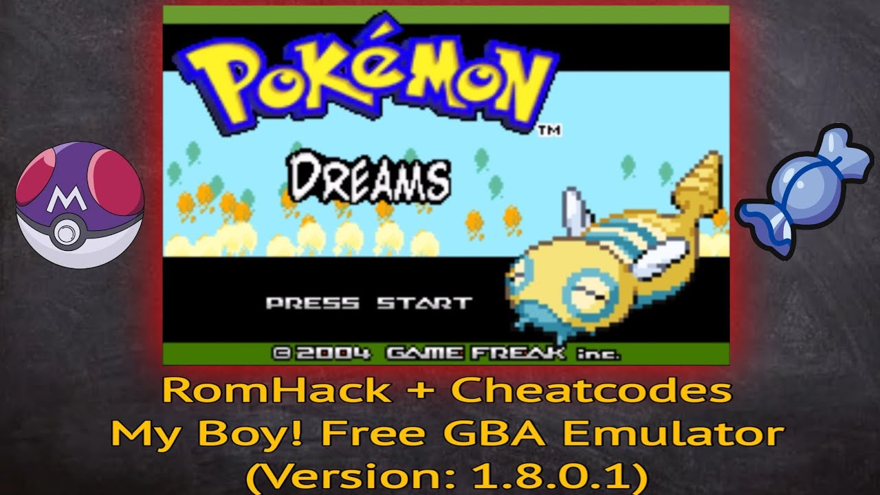 Pokemon: Dreams GBA RomHack + Cheat Codes (All Working)!