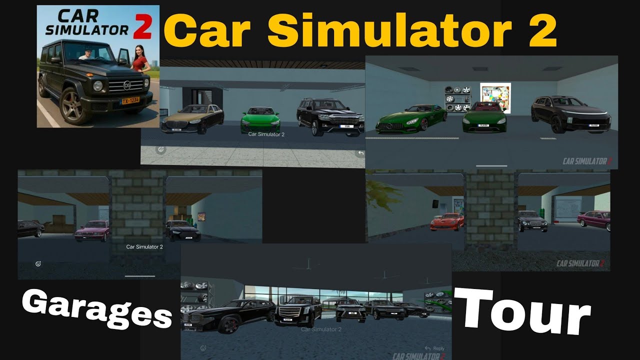Tour of all garages | Car Simulator 2 | 