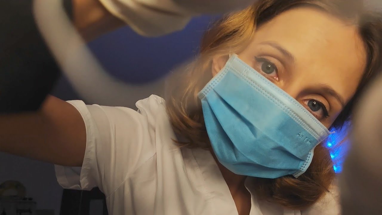АСМР Лечение зубов у стоматолога 🦷 Чистка, пломба, осмотр / Ролевая игра до мурашек 🤤