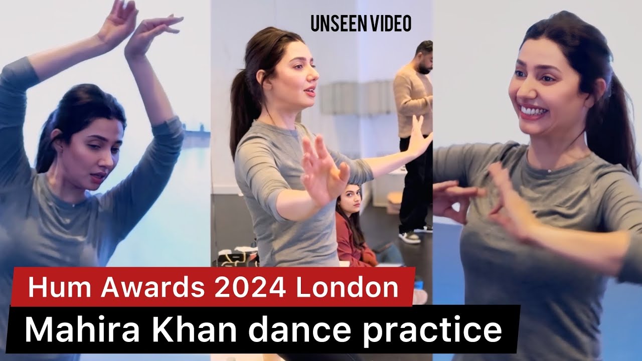 Mahira Khan dance practice for Hum Awards 2024 in London