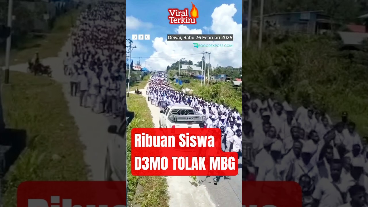 Ribuan Pelajar Demo MBG Di Papua #viralterkini