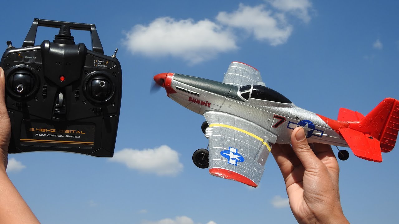 Volantex P-51 MUSTANG 4 Channel 3D/6G Radio Control RC Warbird/RC Airplane